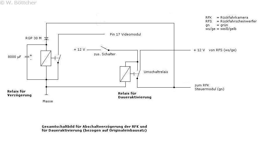 Schaltplan Ruckfahrkamera - Wiring Diagram